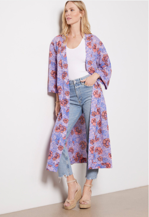 Cleobella Tops - CLEOBELLA NWT Zoya Long Duster Kimono Wrap Cover Up // XS/S